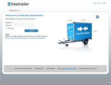 Tablet Screenshot of dk.administration.freetrailer.dk